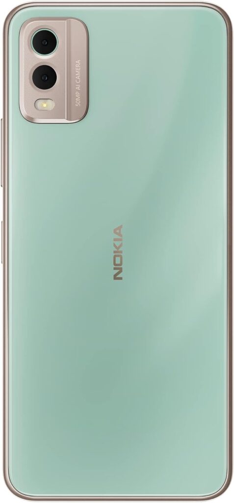 Nokia C32 with 50MP Dual Rear AI Camera | Toughened Glass Back | 4GB RAM, 64GB Storage | Upto 7GB RAM with RAM Extension | 5000 mAh Battery | 1 Year Replacement Warranty | Android 13 | Mint