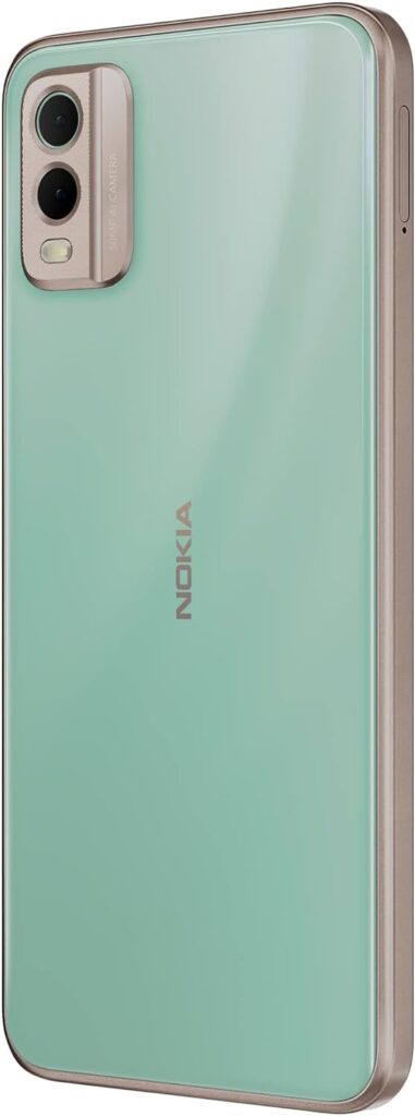 Nokia C32 with 50MP Dual Rear AI Camera | Toughened Glass Back | 4GB RAM, 64GB Storage | Upto 7GB RAM with RAM Extension | 5000 mAh Battery | 1 Year Replacement Warranty | Android 13 | Mint
