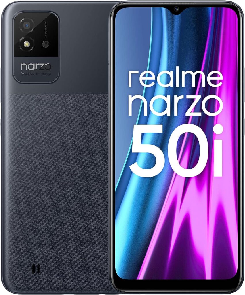 realme narzo 50i (Carbon Black, 2GB RAM+32GB Storage) Octa Core Processor | 6.5 inch Large Display