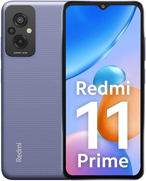 Redmi 11 Prime (Peppy Purple, 4GB RAM 64GB ROM) | Prime Design | High Performance Helio G99 | 50 MP AI Triple Cam | 5000 mAh | 22.5W