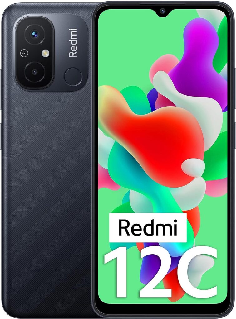 Redmi 12C (Matte Black, 4GB RAM, 64GB Storage) | High Performance Mediatek Helio G85 | Big 17cm(6.71) HD+ Display with 5000mAh(typ) Battery