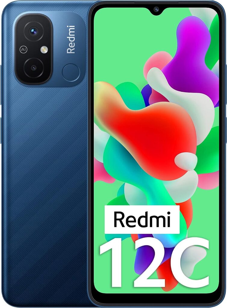 Redmi 12C (Royal Blue, 4GB RAM, 64GB Storage) | High Performance Mediatek Helio G85 | Big 17cm(6.71) HD+ Display with 5000mAh(typ) Battery