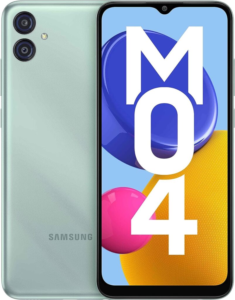 Samsung Galaxy M04 Light Green, 4GB RAM, 64GB Storage | Upto 8GB RAM with RAM Plus | MediaTek Helio P35 Octa-core Processor | 5000 mAh Battery | 13MP Dual Camera