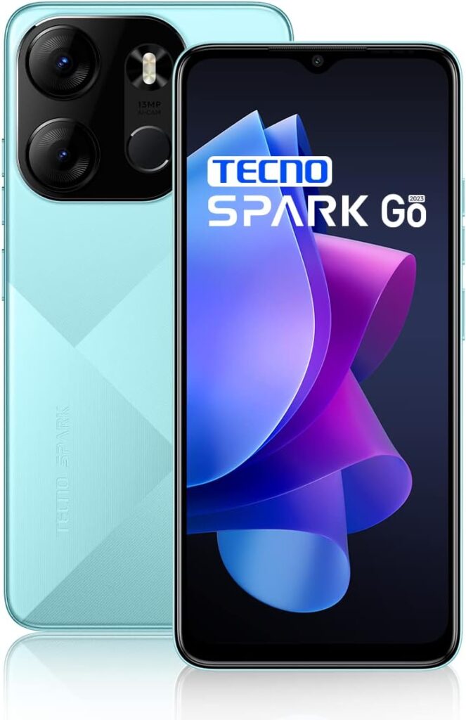 TECNO Spark Go 2023 (Uyuni Blue, 3GB RAM,32GB Storage) | 5000mAh Battery | 6.56 HD+ Display | 13MP Dual Rear Camera | Type C Port