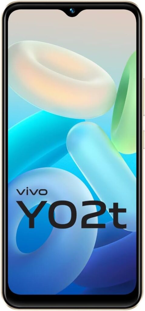 Vivo Y02t (Sunset Gold, 4GB RAM, 64GB Storage) with No Cost EMI/Additional Exchange Offers